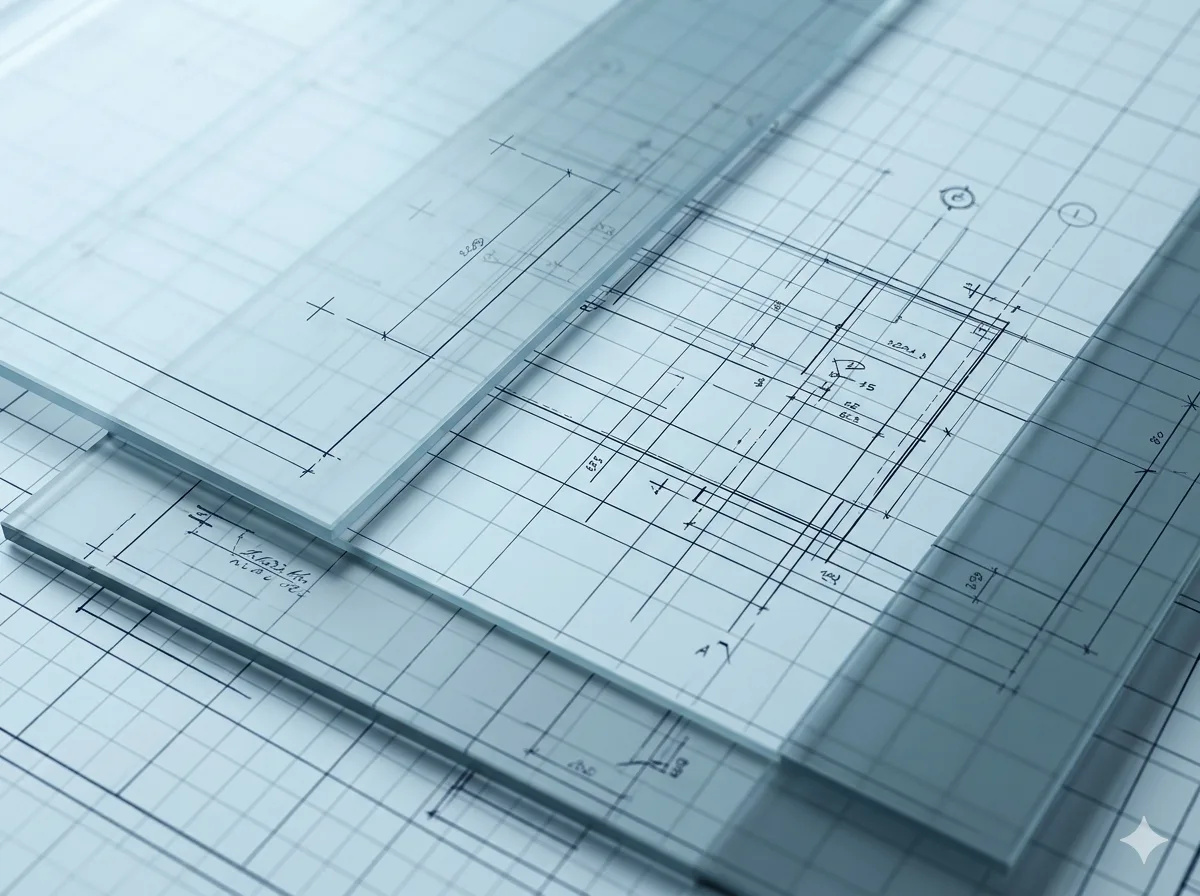 Blueprint technical drawings